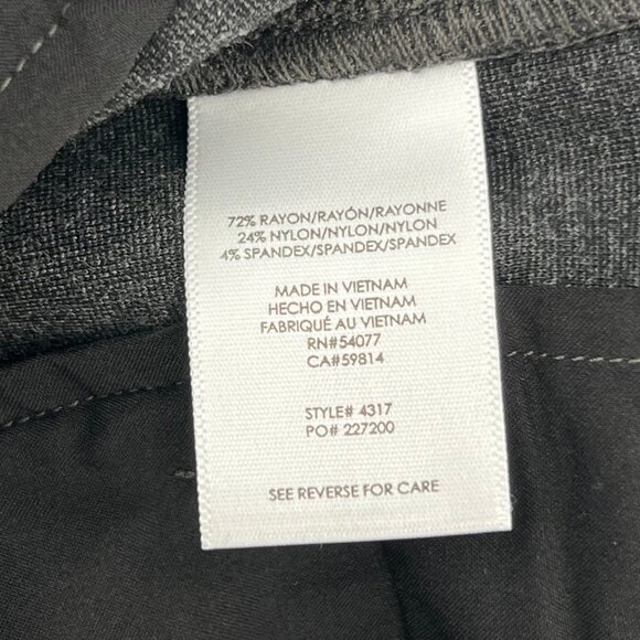 CAbi Gray Stretch Classic Dress Pants | Size 6 - Picture 3 of 10